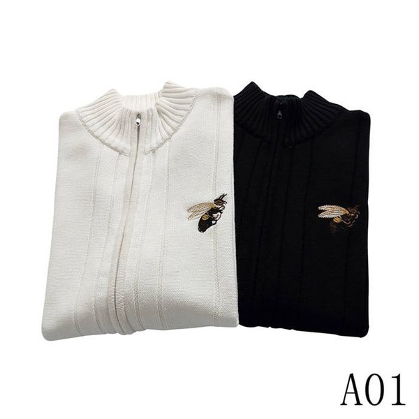 

designers men's and women's bottoming shirt autumn slim sweater autumn warm pullover sweater black pullover cotton knitted yarn 05, White;black