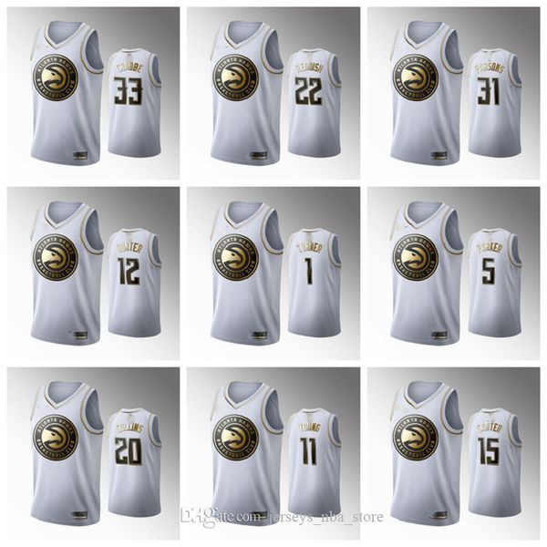 

2020 atlanta hawks men trae young future x br remix white jersey custom clint capela john collins vince carter hunter crabbe, Black;red