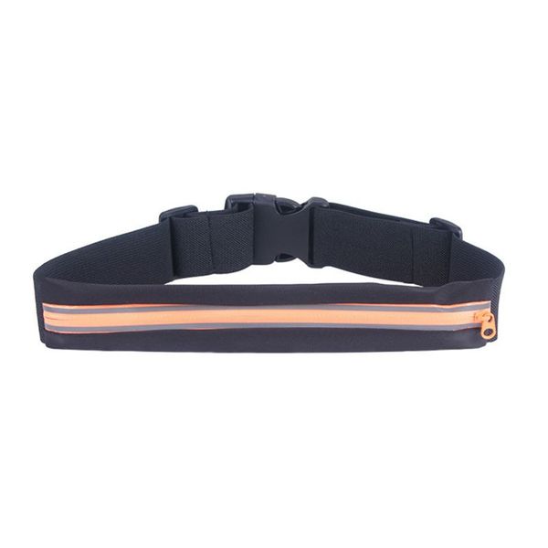 

waist bag women men anti-sweat reflective elastic adjustable zipper bags phone case outdoor fitness sportswear accessories