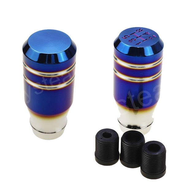 

universal aluminum car-styling interior gear shift knob manual transmission gear stick shifter lever knob blue for