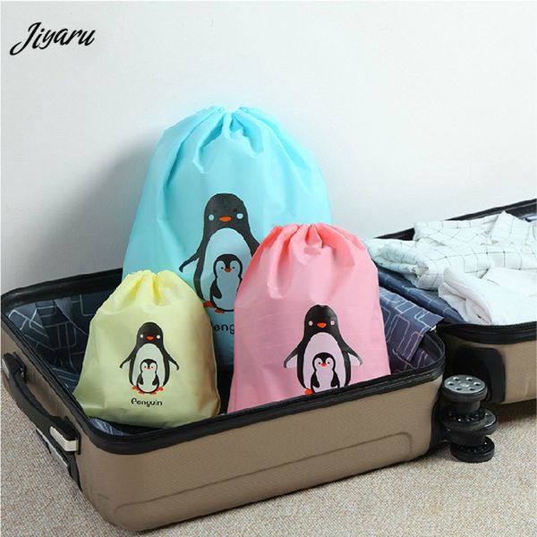

jiyaru 2019 portable shoes bag drawstring storage bag clothing pouch travel organizer suitcase packaging luggage organizers