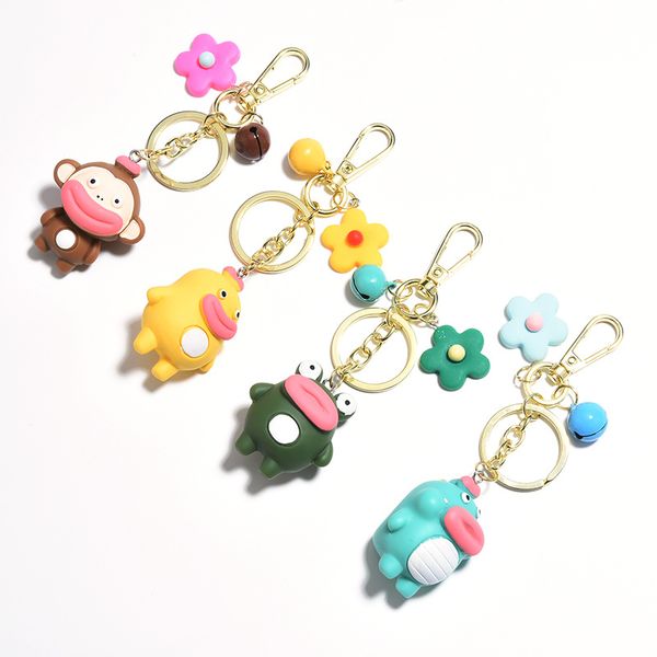 

симпатичные животные брелки держатель ключа для женщин корейский морской конек длинный кулон брелок партии подарок, Silver