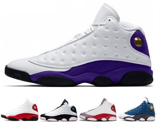 

13 13s new lakers rivals designer basketball shoes cap and gown chicago hyper royal black cat flints bred dmp mens sport sneakers 40-47