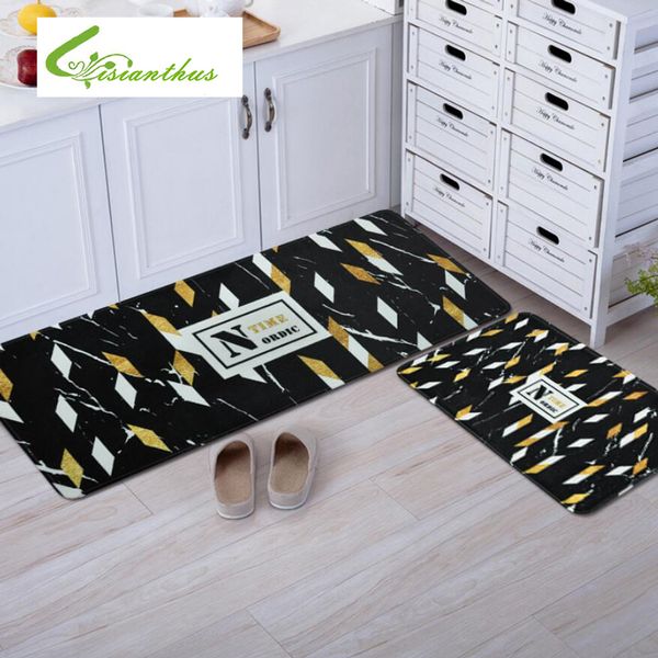 

nordic style carpet geometric printed long kitchen floor mat living room hallway rugs anti-slip entrance door mats doormat home