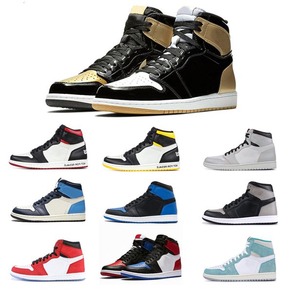 

fashion men basketball shoes 1 1s obsidian fearless union women mens trainers sports sneakers 7-12 wholesale