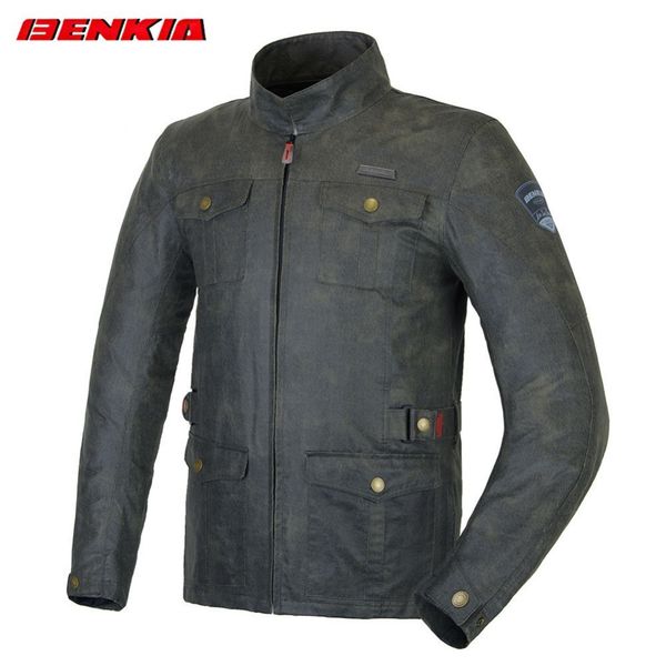

benkia jd07 урожай мотоциклетная куртка ретро байкер мужская гоночная мотоциклетная куртка blouson moto jaqueta motoqueiro couro