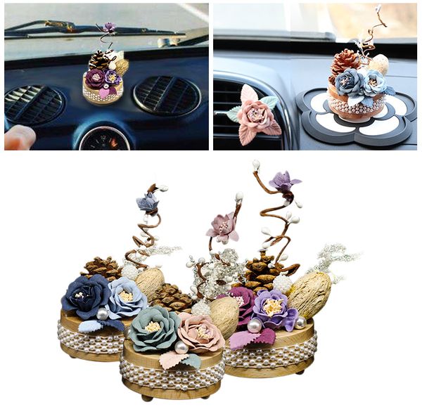 

eternal flower solid wood mechanical music box car decorative ornaments