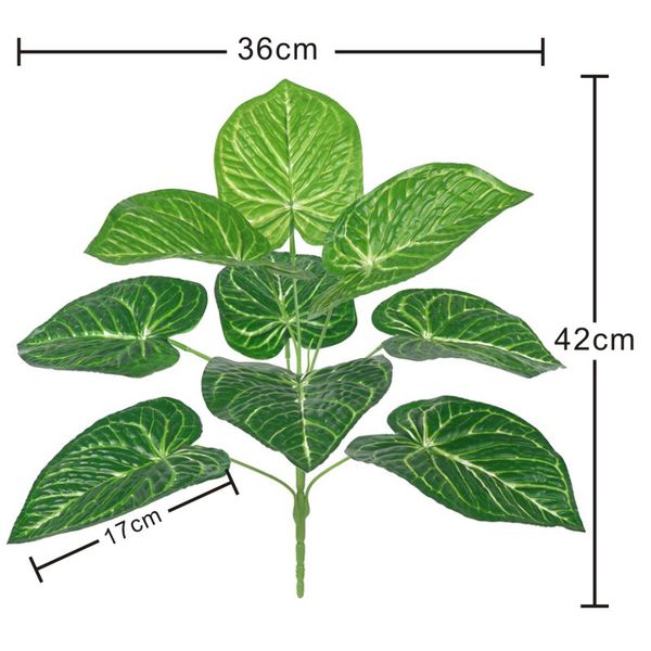 

artificial green leaf plants fake tree leaves greenery decorative plastic+cloth