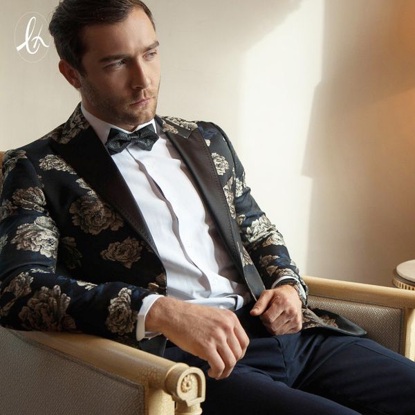 

new arrival fashion autumn two piece suit dressed banquet casual wedding men suits plus size m  xl 2xl 3xl 4xl, White;black