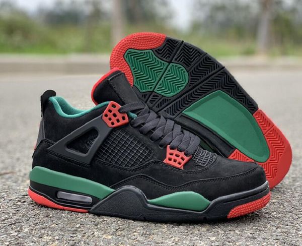 

New Fashion 4 NRG Do The Right Thing Basketball Designer Shoes IV Black Gorge Green Varsity Red Sports Sneakers Best Quality With Box