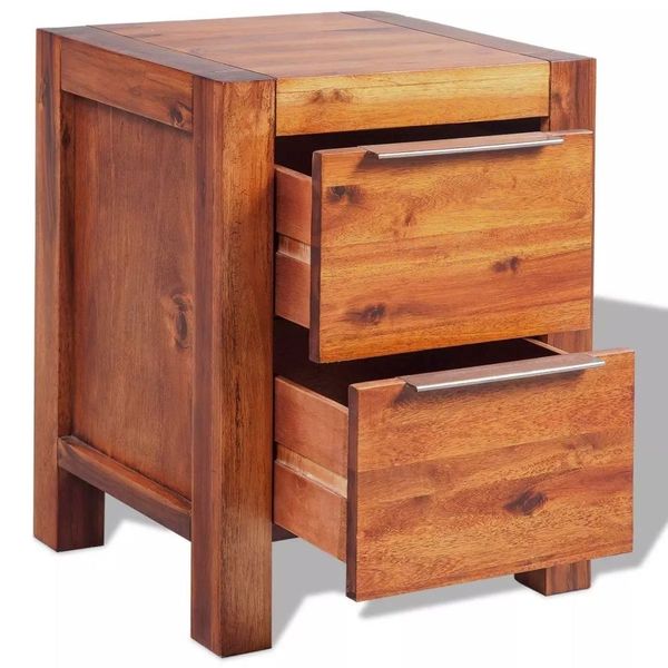 

коричневый acacia твердой древесины тумба 45x42x58 cm мебель для гостиной