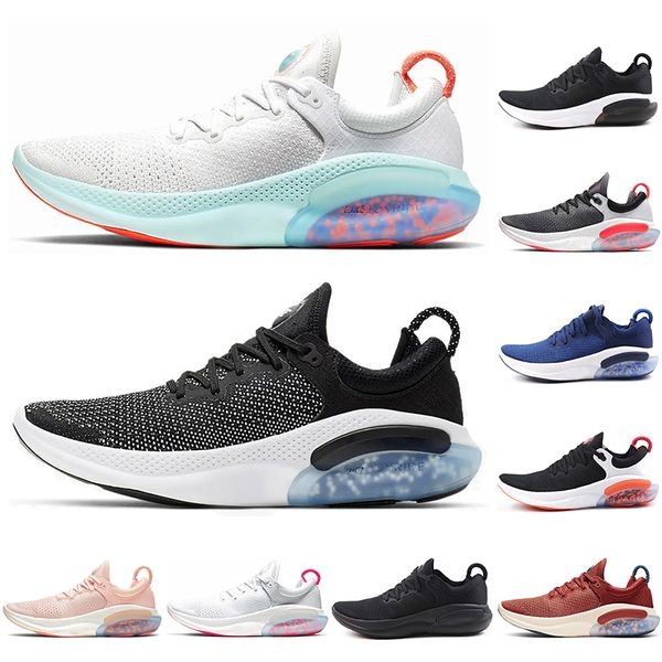 

new joyride run fk designers men women running shoes purple black white bleached coral blue volt platinum racer sports sneakers us5.5-11, White;red