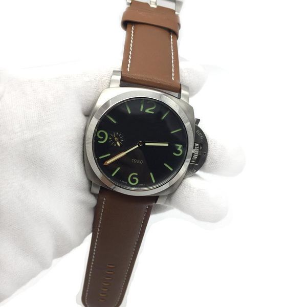 

2020 лучшие моды мужские часы профессиональные автоматические механические часы мужчины коричневый ремень из натуральной кожи светящимся циф, Slivery;brown