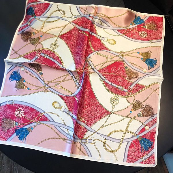 

100% silk scarf women soft tassel fashion women shawl wrap scarves size 50*50cm, Blue;gray