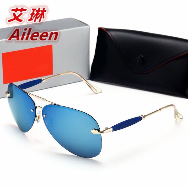 

2017 новые мужчины и женщины без полей поляризованные очки мода ультра легкий лягушка зеркало вождения вождения зеркало прилив 3515, White;black