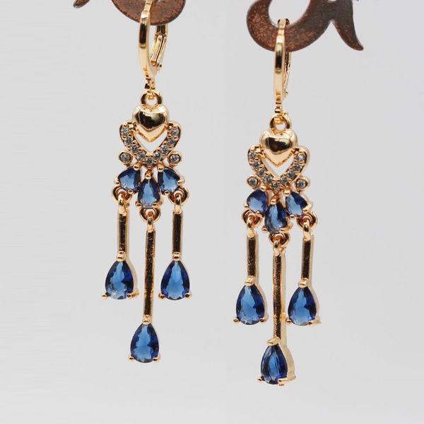 

trendy vintage drop earrings luxury drop earring for women's earrings trendy earrings with water drop zircon fashion jewelry f, Silver