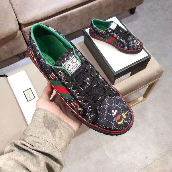 

a1 men women designers shoes casual ace shoes with glitter low rivet bee sneakers with size 38-44, Black