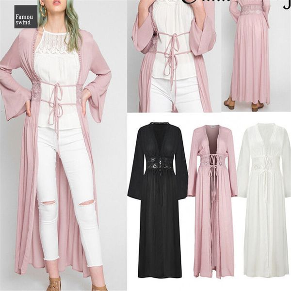 

женщины блуза повседневного vintage кимоно кружева дама 2019 лето вязание кардиган кимоно прет сыпучего printed tops black, White