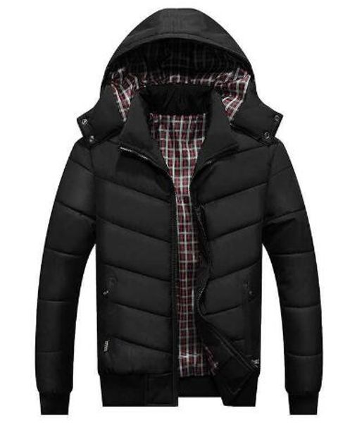

mens winter down coats sport thick jacket striped sleeve outerwear keep warm plus size men original jackets, Black