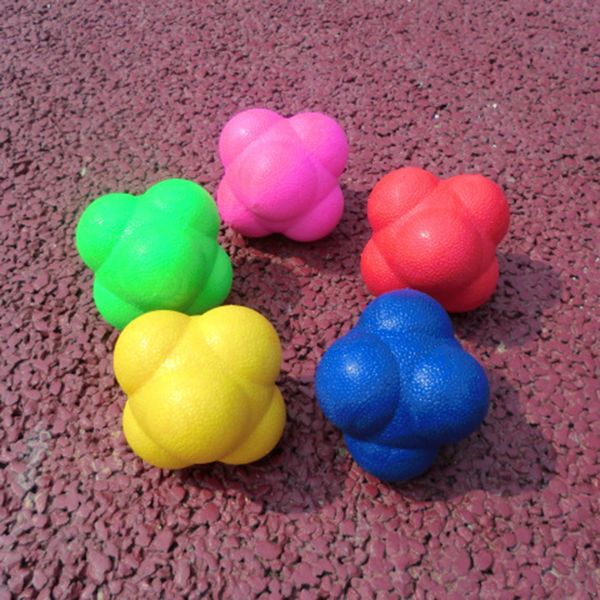 

selling hexagonal reaction ball quick rebound agile training speed changing ball fascial ball multiple color choice