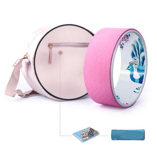 

yoga wheel bag nylon yoga circle bag large capacity double zipper pilates wheel backpack special shoulder fitness