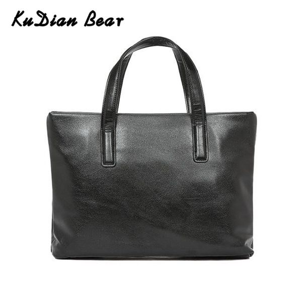

men briefcase 14 inches lapbag pu leather business handbag black men's bags for document borsa uomo bix320 pm49