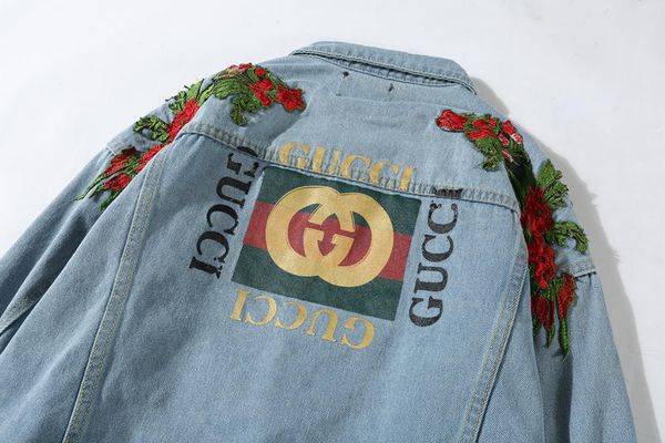 

мужской дизайнер джинсовой куртки мода куртка hoodie тонких мотоциклы причинных мужчины и женщины джинсовой пальто hip hop brand style denim, Black;brown