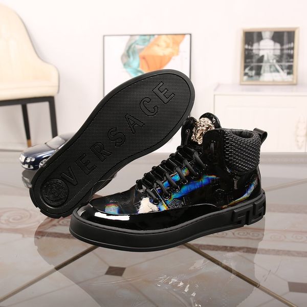 

the same style high-end luxury men's party casual shoes jogging sports basketball shoes triple fashion designer high-men's shoes j, Black
