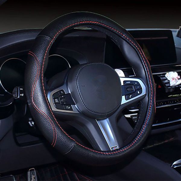 

nile car steering wheel cover four seasons universal simulation leather car steering wheel protector interior decoration