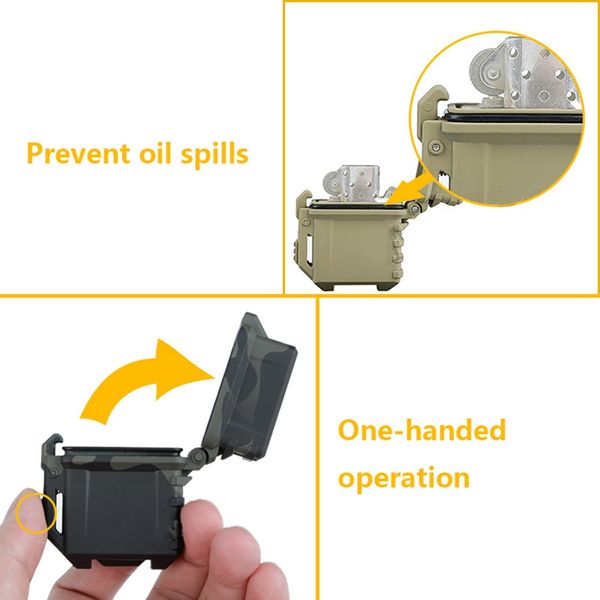 

outdoor multitool tools (tactical) lighter storage case universal portable box container organizer holder for zippo inner tank