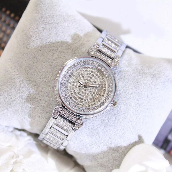 

silver watch for women luxury fashion wrist watch bracelet jewelry dress women gifts sale, Slivery;brown