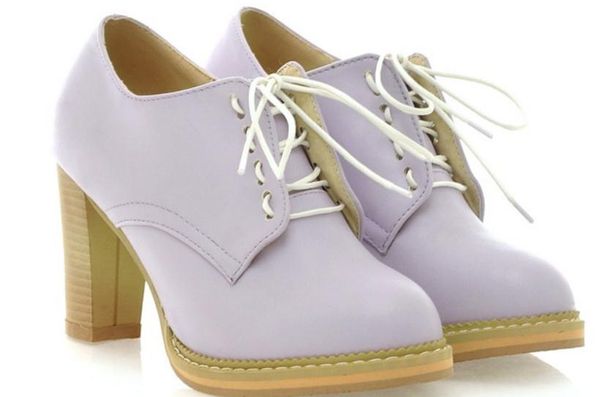 

women's shoes in spring and autumn high coarse heel round head @2074, Black