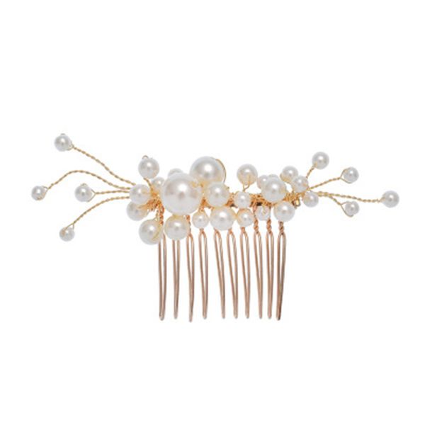 

new fashion european style noiva handmade bridal hair stick floral pageant wedding jewelry accessories pearls hairpins for bride