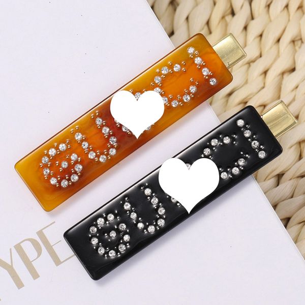 

Women letter de igner hair clip bling bling letter g hair clip barrette gift for love luxury hair acce orie whole ale price