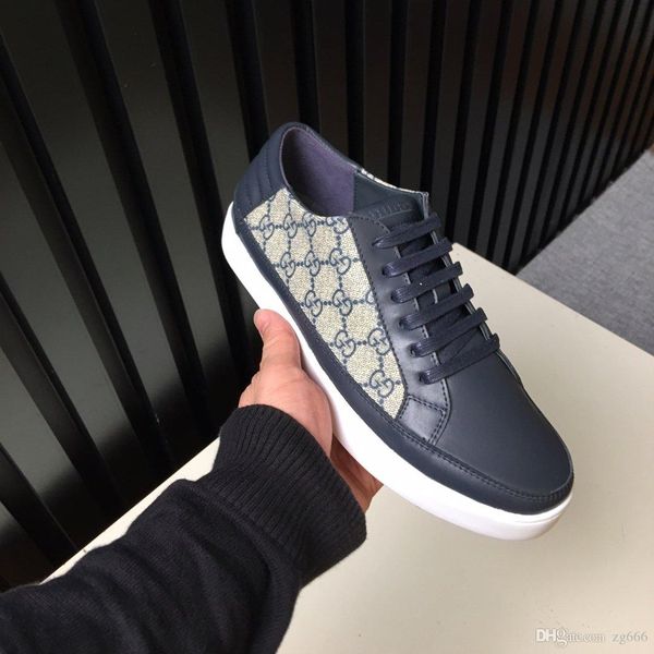 

19new limited edition french series high-end men's casual shoes, men's boots fashion sports shoes, original shoebox delivery 38-44, Black