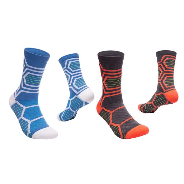 

2pair men's air travel compression socks sports support ,socks wide calf compression socks for running, workout, White;red