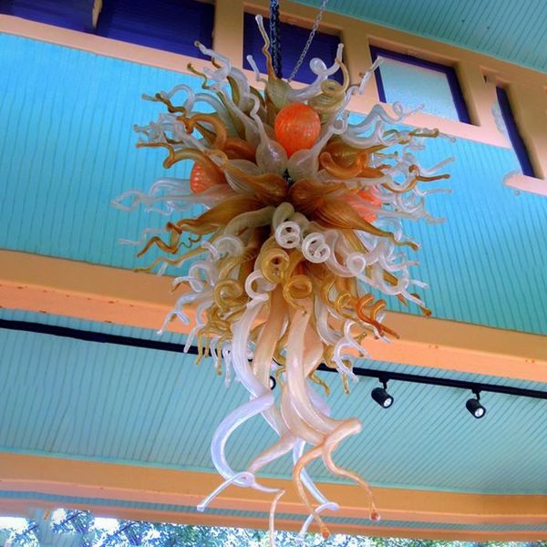 

100% mouth blown ce ul borosilicate murano glass dale chihuly art beautiful hanging pendant glasses with light