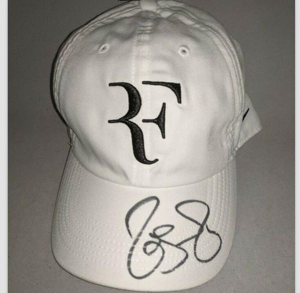 

roger federer signed signatured autographed cap hats size adjustable  fit all