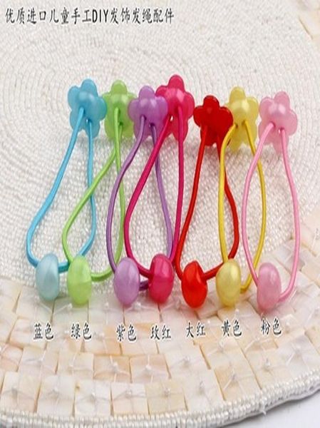 

fuchsia red bunny ear hair tie elastics hair band assorted colors baby girls kids piccole fasce per capelli per intrecciare sweet07 ufzro