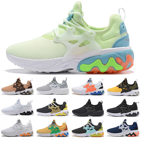 

react presto men women running shoes triple black oreo hyper royal blue tropical drinks rabid designer mens trainer sports sneaker