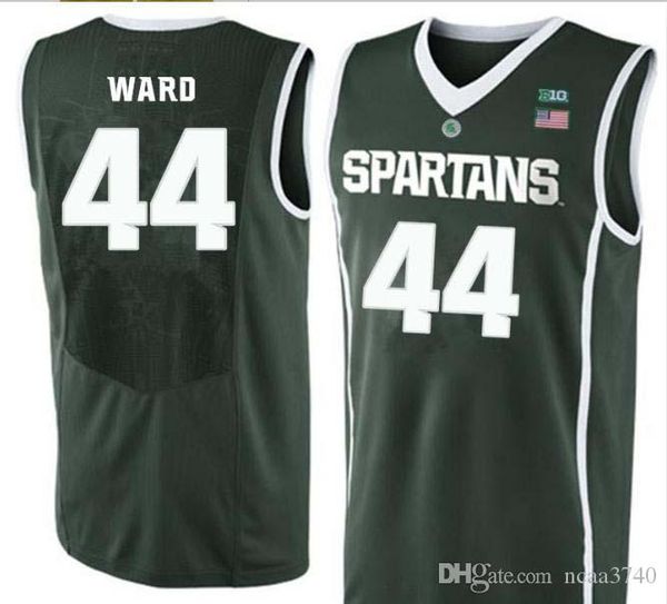

custom men youth women michigan state spartans 20 matt mcquaid 44 nick ward basketball jersey size s-4xl or custom any name or number jersey, Black