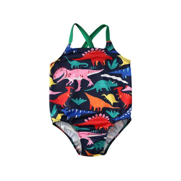 

новорожденных baby girl dinasour мультфильм печати one piece купальники лето купальники купальники пляжная монокини, White
