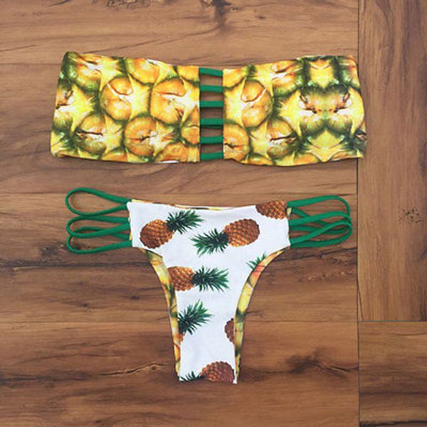 

летние сексуальные женщины цветочные купальники бикини набор бандо треугольник сексуальный бюстгальтер купальник