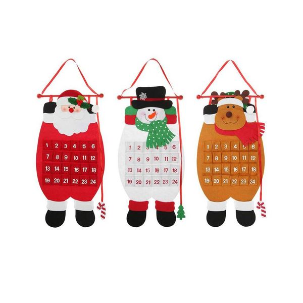 50cm Novelty Reindeer Advent Calander Christmas Decoration