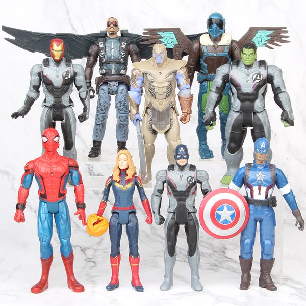 

11styles the avengers action figures captain iron man hulk figures avengers 4 superhero toy14cm gift for kids m017