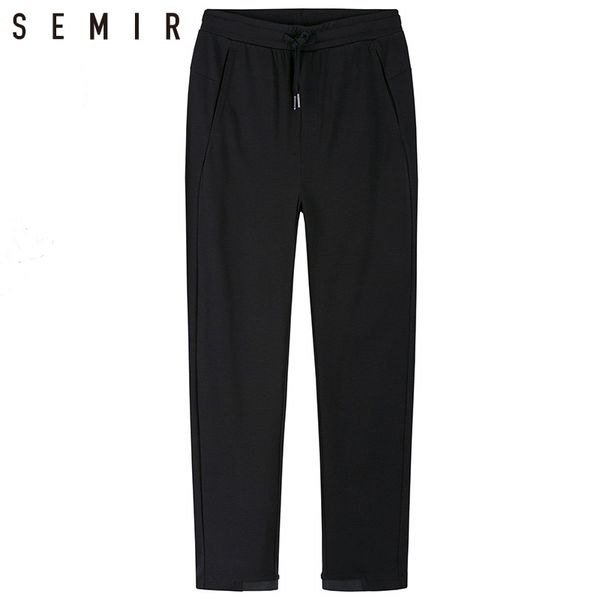 

semir pants men casual pants for men track trousers casual joggers fashion streetwear joggers sweatpants hip hop, Black