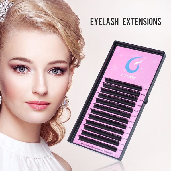 

GJLash 0.03/0.05/0.07/0.1/0.12/0.15/0.2/0.25 Eyelash Extension J/B/C/D Individual Lashes Extension Handmade Eyelash Extension Eye Lash