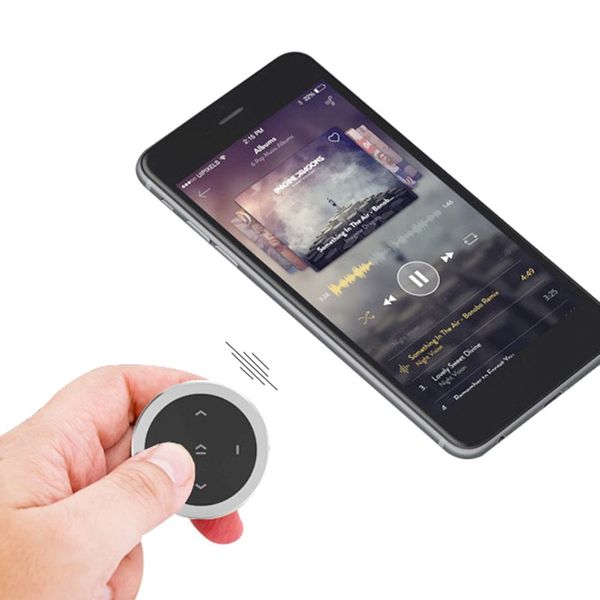 

bluetooth media button car auto bluetooth mp3 audio adapter steering wheel remote control media button