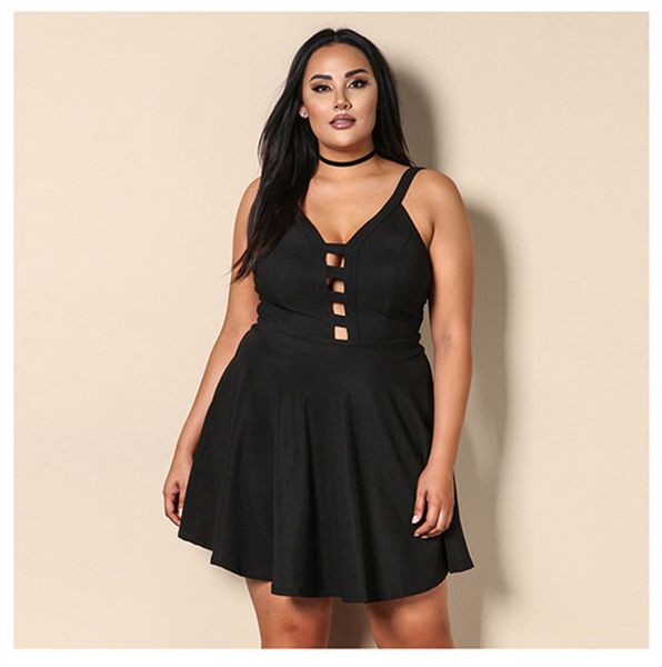 

Plus Size Women Summer Dresses Backless Hollow Out Strapless Sleeveless Female Clothing Sexy Night Club Style Casual Clothing