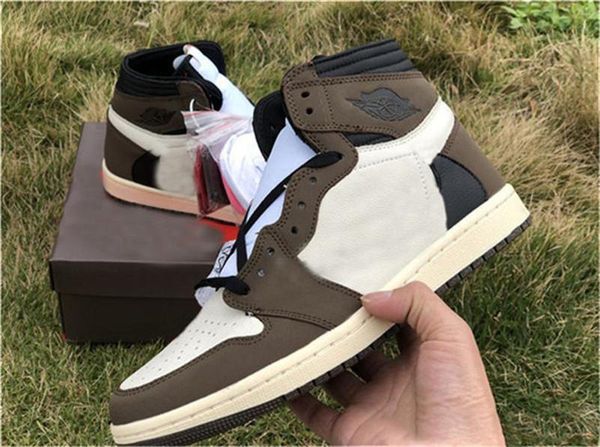 

2020 новый 1 high travis скоттс og ts sp 3м мужчины баскетбол обувь cactus jack dark mocha cd4487 -100 аутентичные открытый кроссовки размер